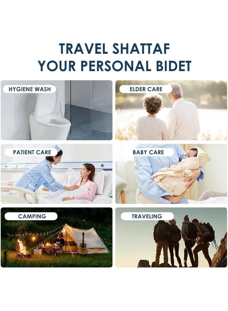 Portable Travel Bidet Shattaf – Rechargeable Handheld Muslim Shower Sprayer for Camping, Toilet Hygiene & Personal Cleaning - Image 4